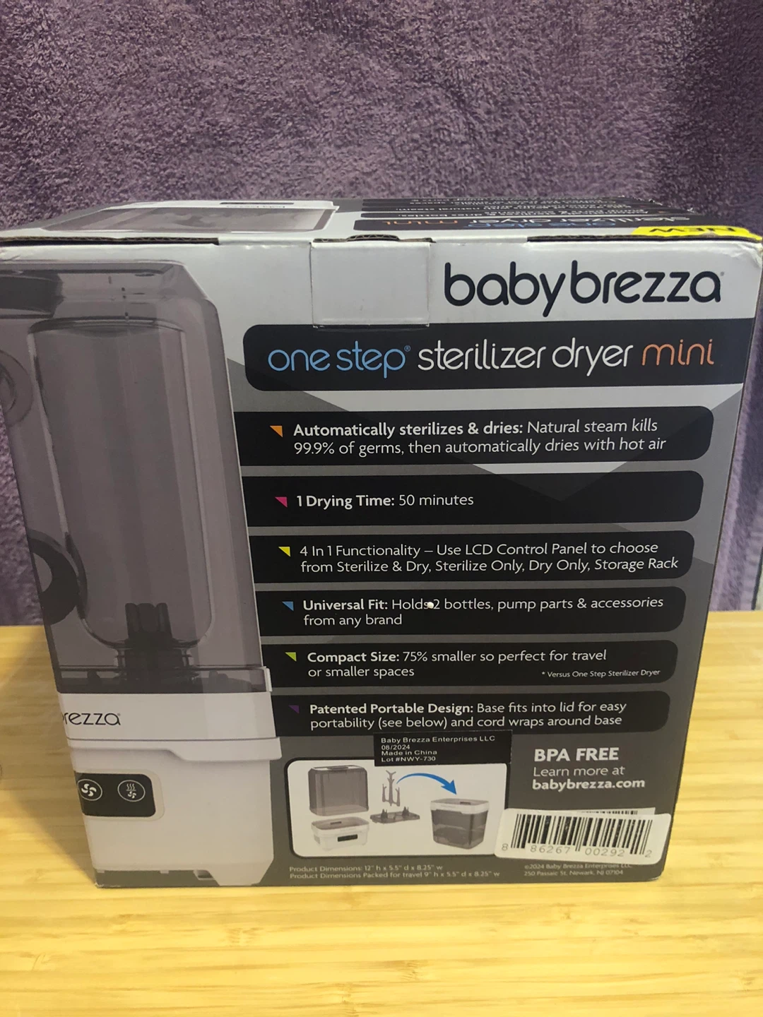Baby Brezza One Step Sterilizer Dryer Mini - Like New! - photo 2