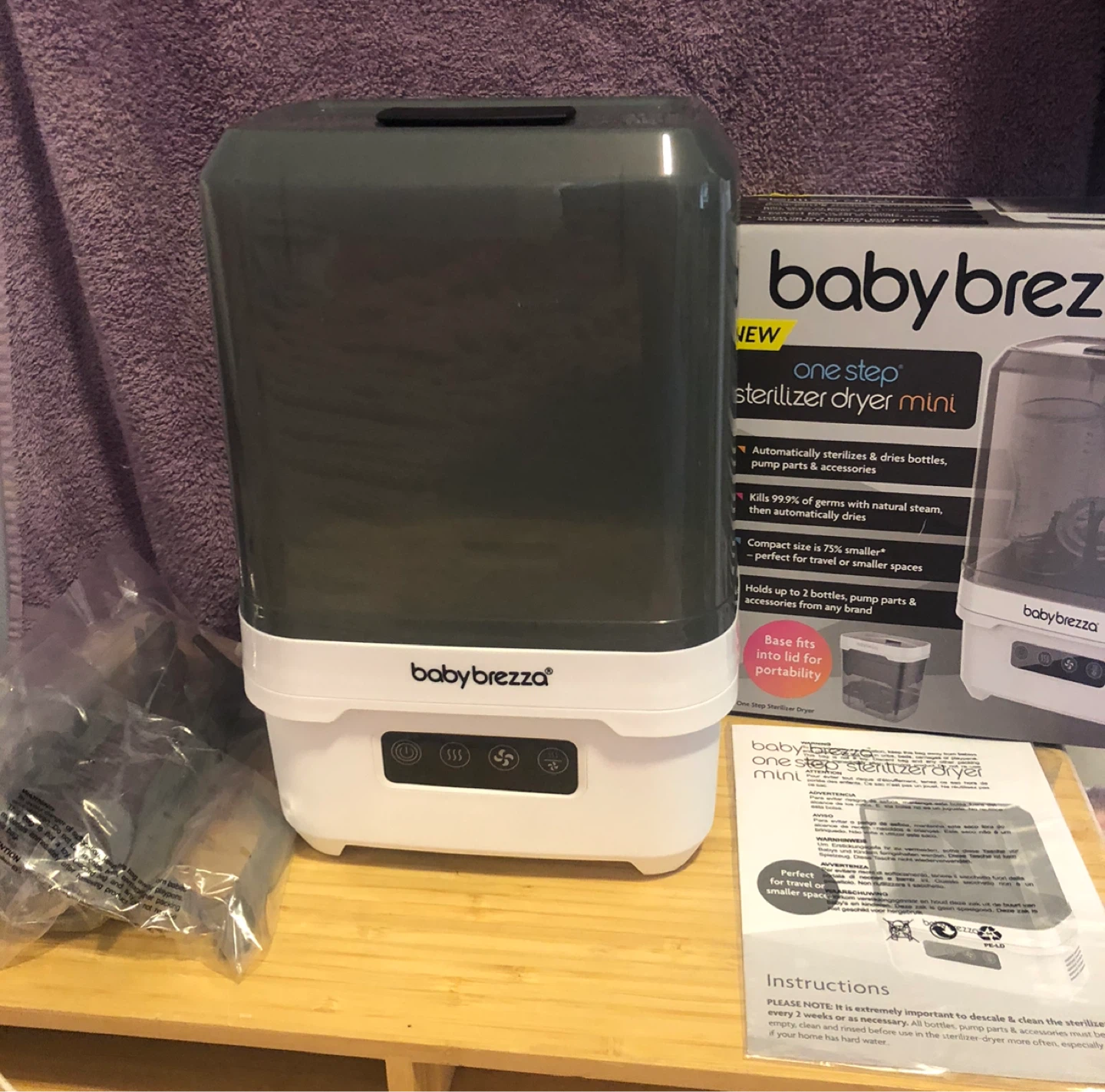 Baby Brezza One Step Sterilizer Dryer Mini - Like New! - photo 3