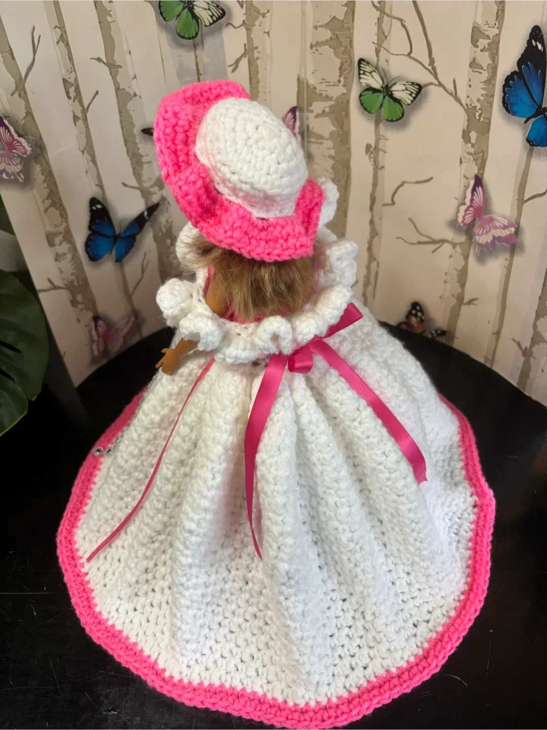 Handmade Crocheted Barbie Doll Dress with Accessories image indicator(8)