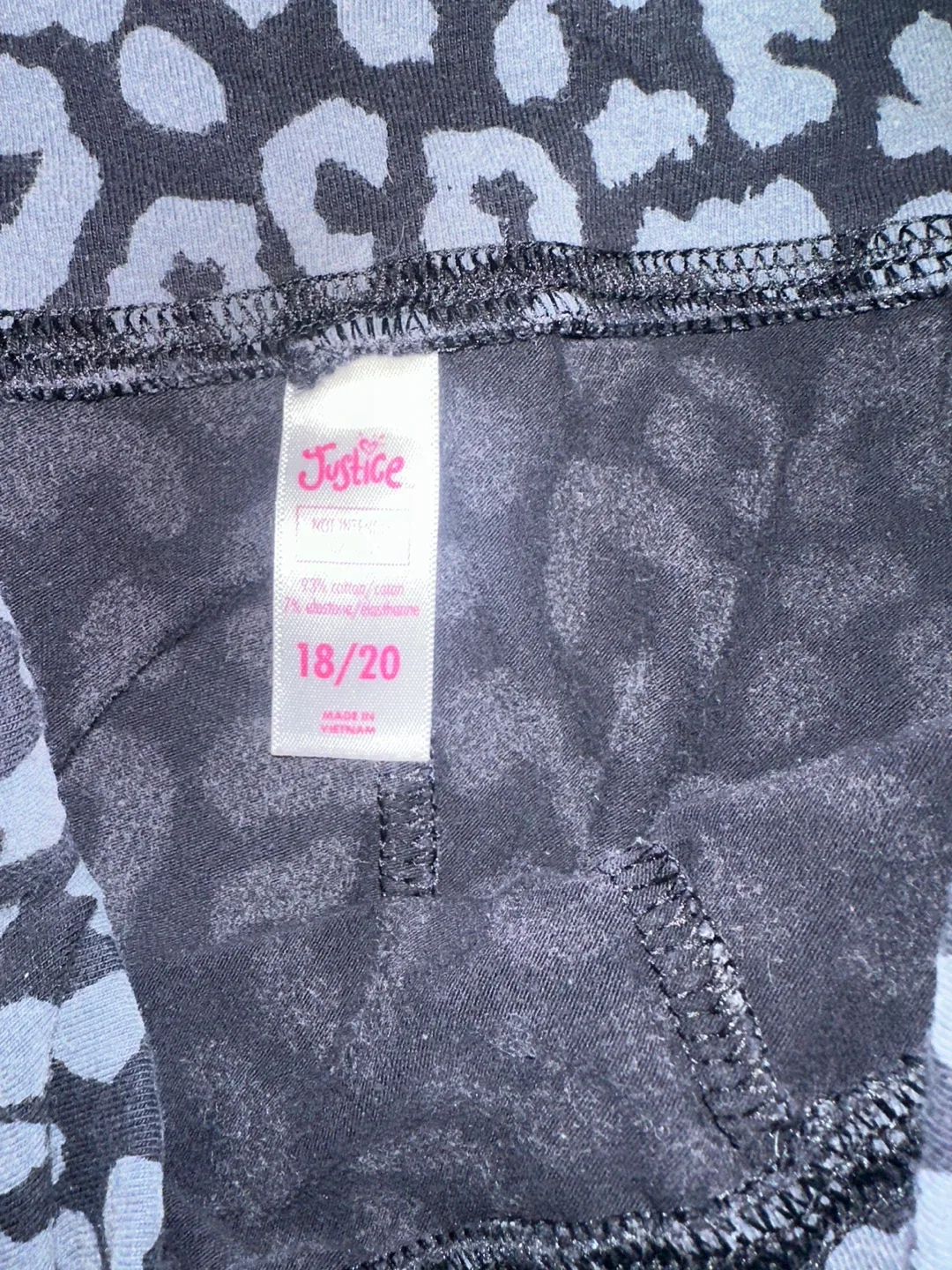 Justice Girls Leggings Size 18/20 image indicator(2)