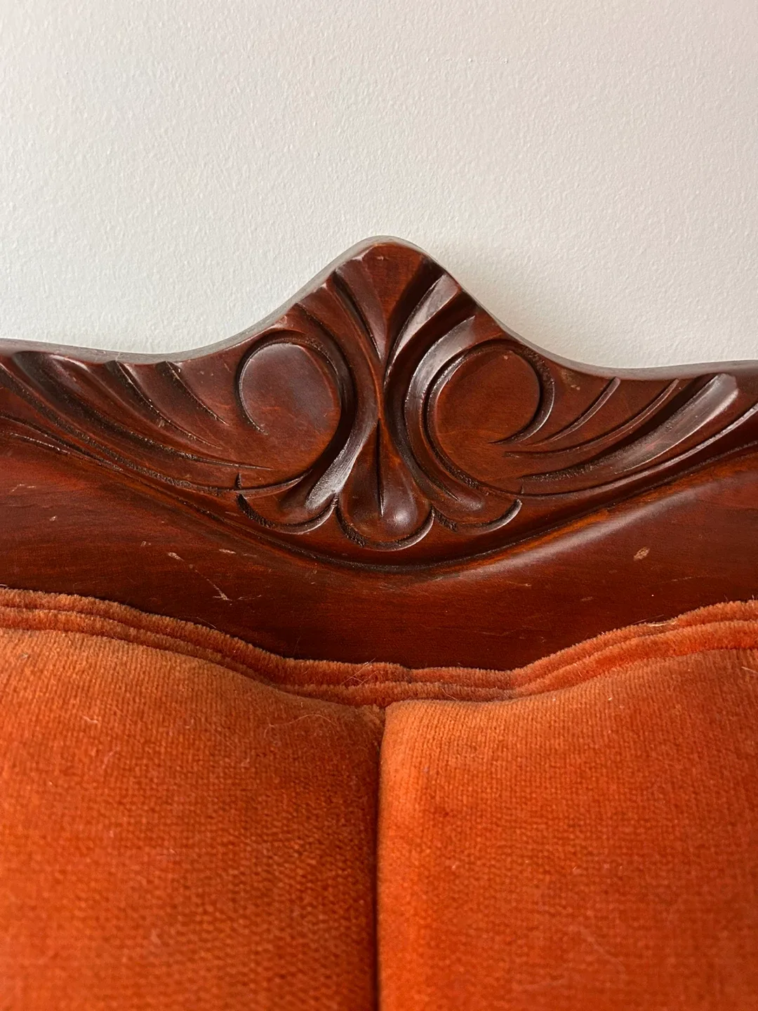 Orange Velvet Accent Chair image indicator(6)