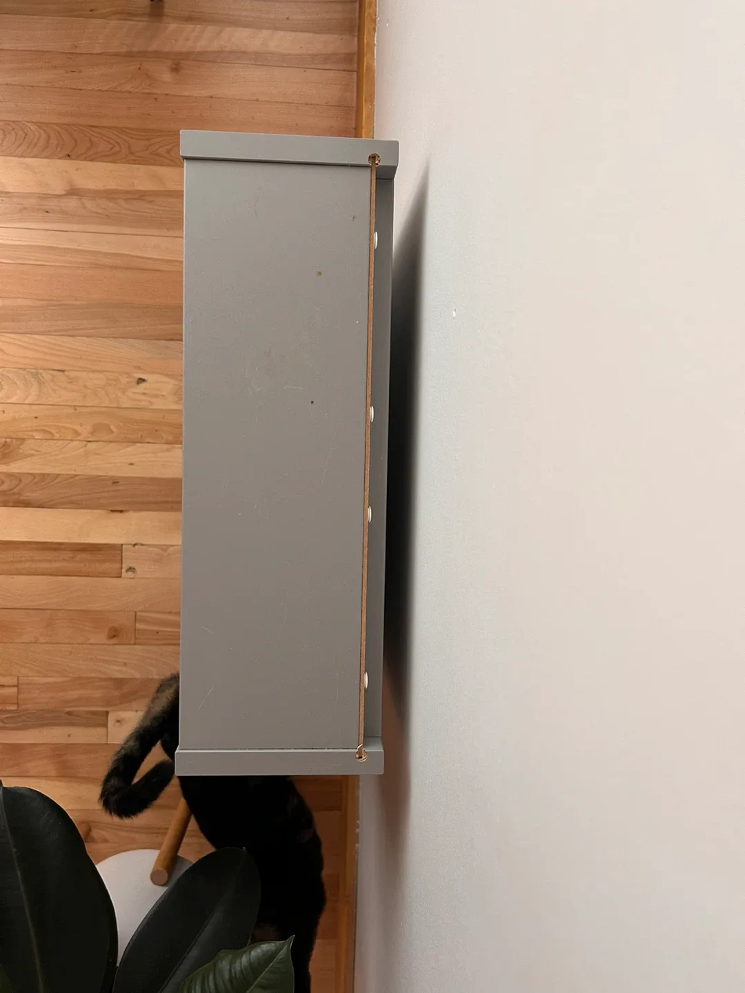 Grey Bookshelf for Wall Mounting image indicator(6)