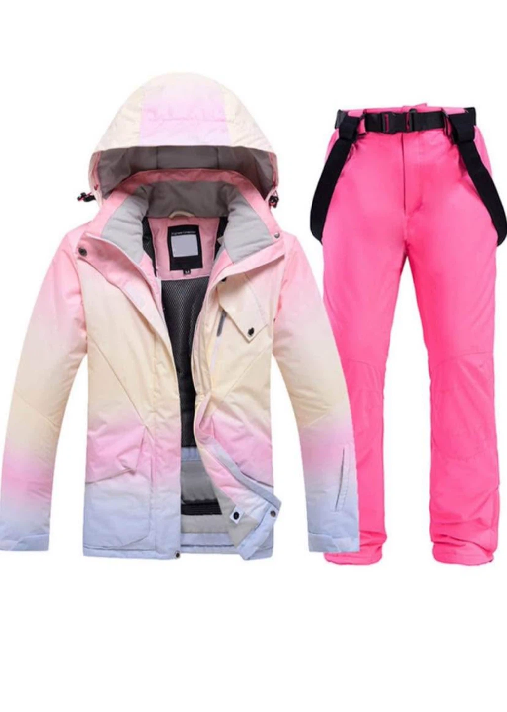 BN Pink Ski Jacket & Pants Set (Size L)