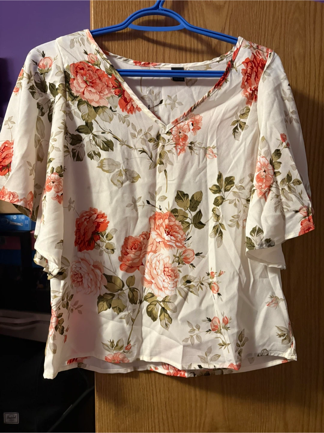 Floral Cold Shoulder Blouse - photo 3