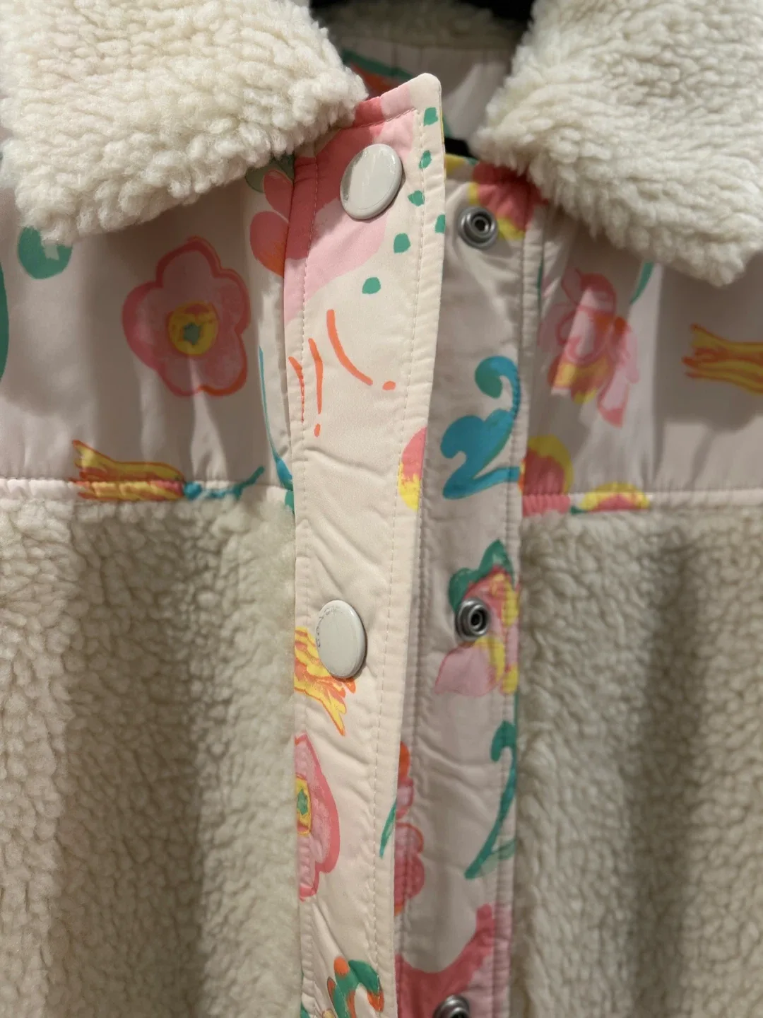 Coach Floral Print Sherpa Jacket - Size XS image indicator(3)