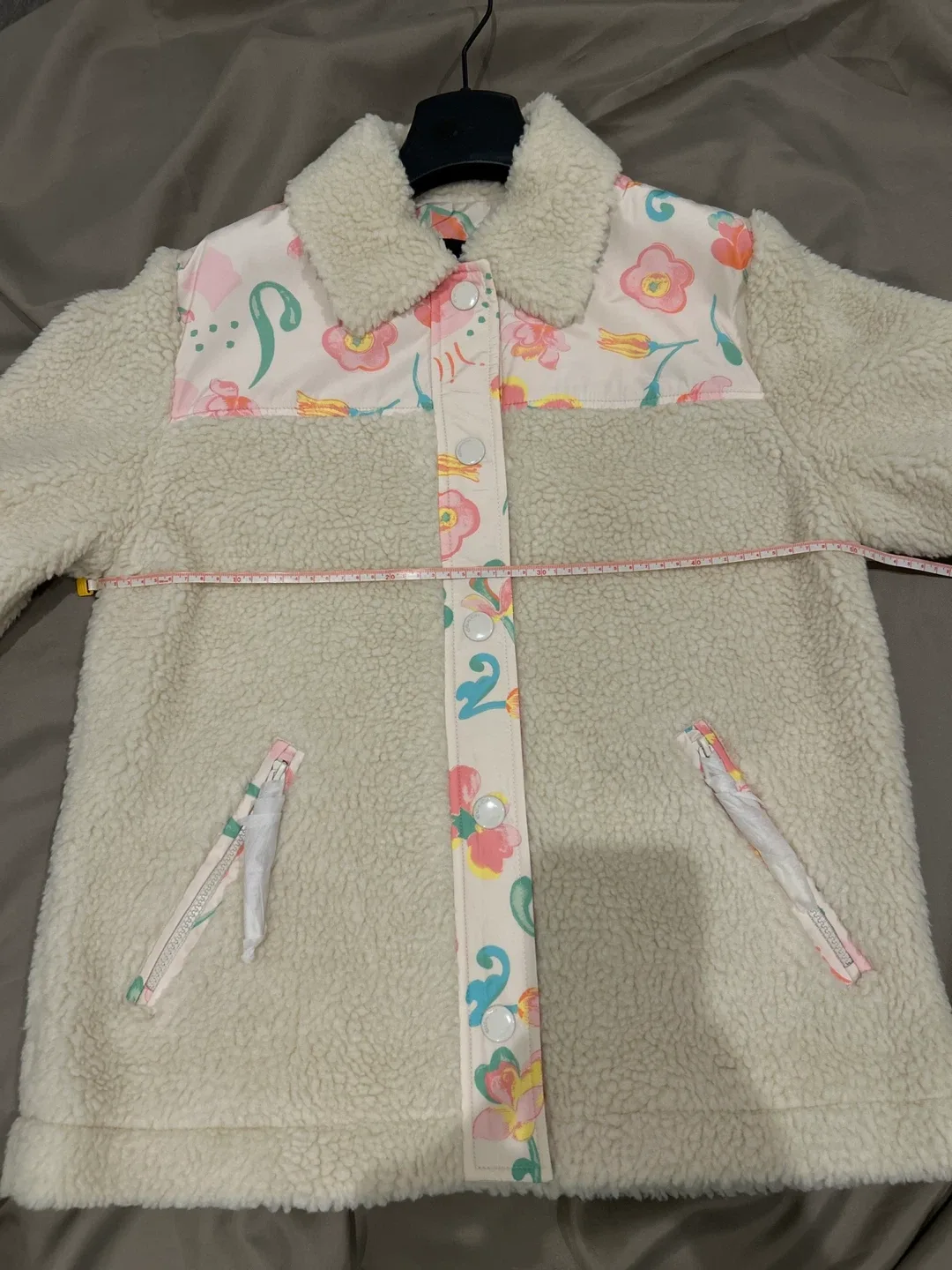 Coach Floral Print Sherpa Jacket - Size XS image indicator(6)