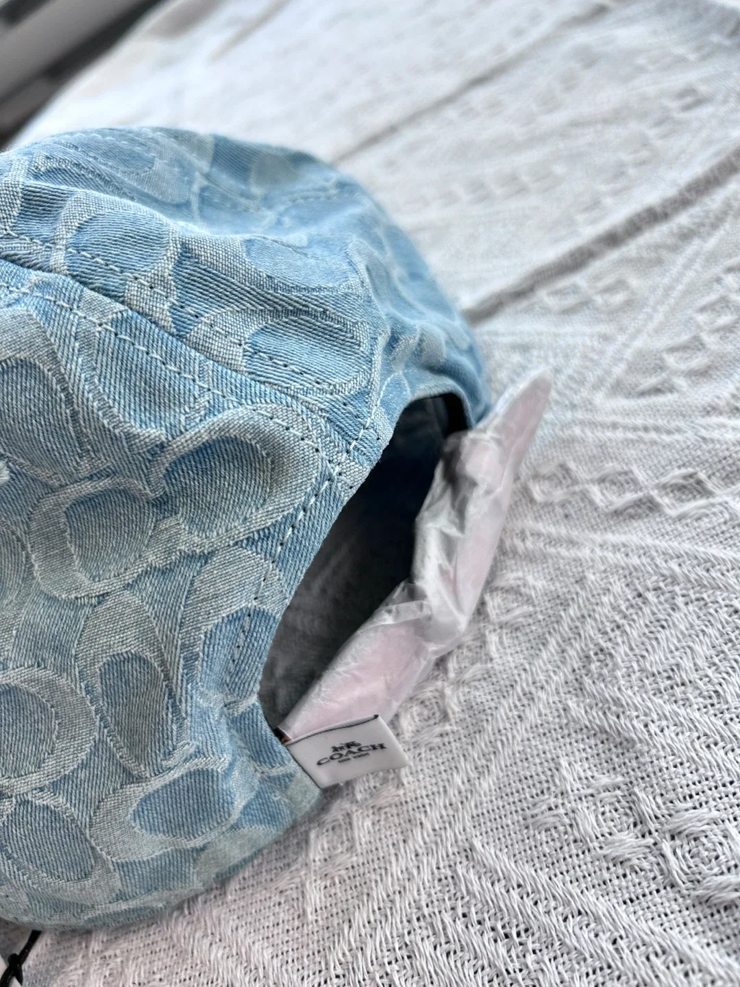 New Coach Signature Denim Baseball Hat image indicator(4)