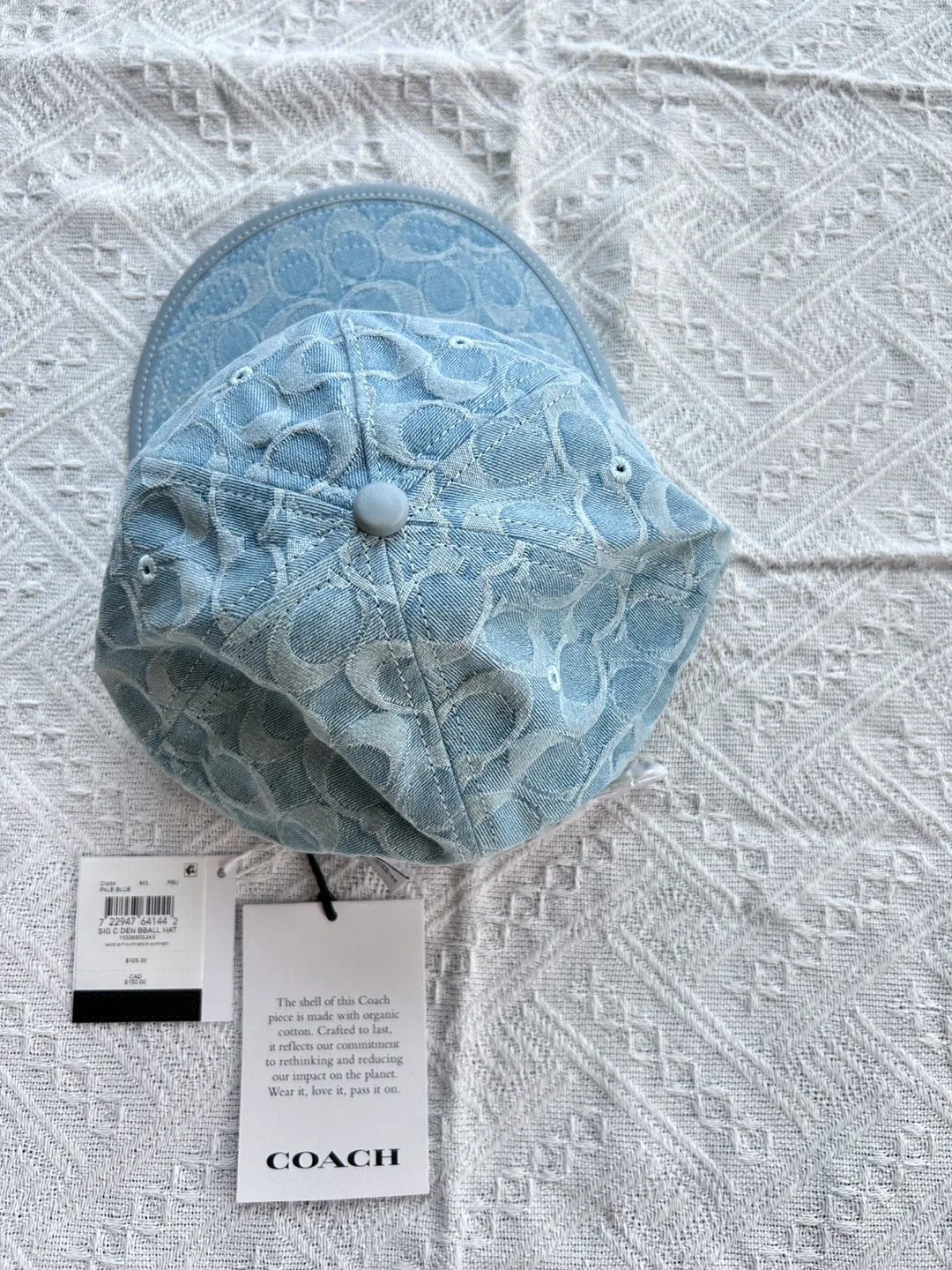 New Coach Signature Denim Baseball Hat image indicator(3)