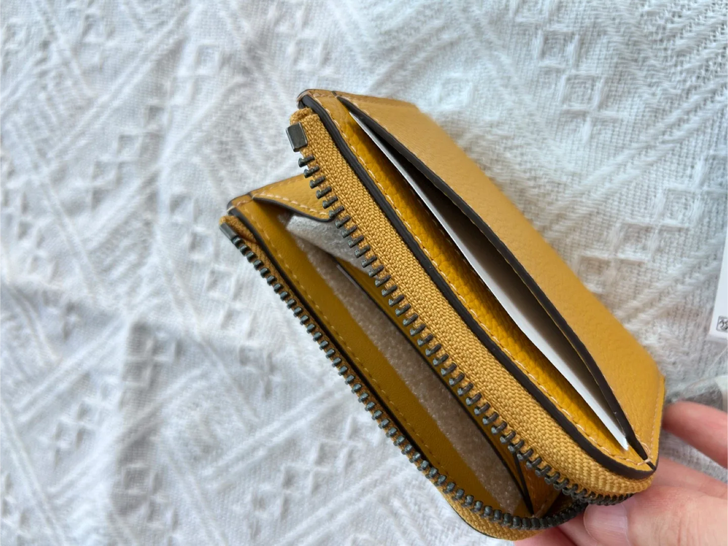 New Coach Zip Card Case - Mustard Yellow image indicator(2)