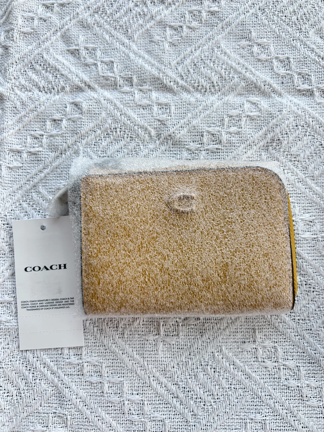 New Coach Zip Card Case - Mustard Yellow - photo 4