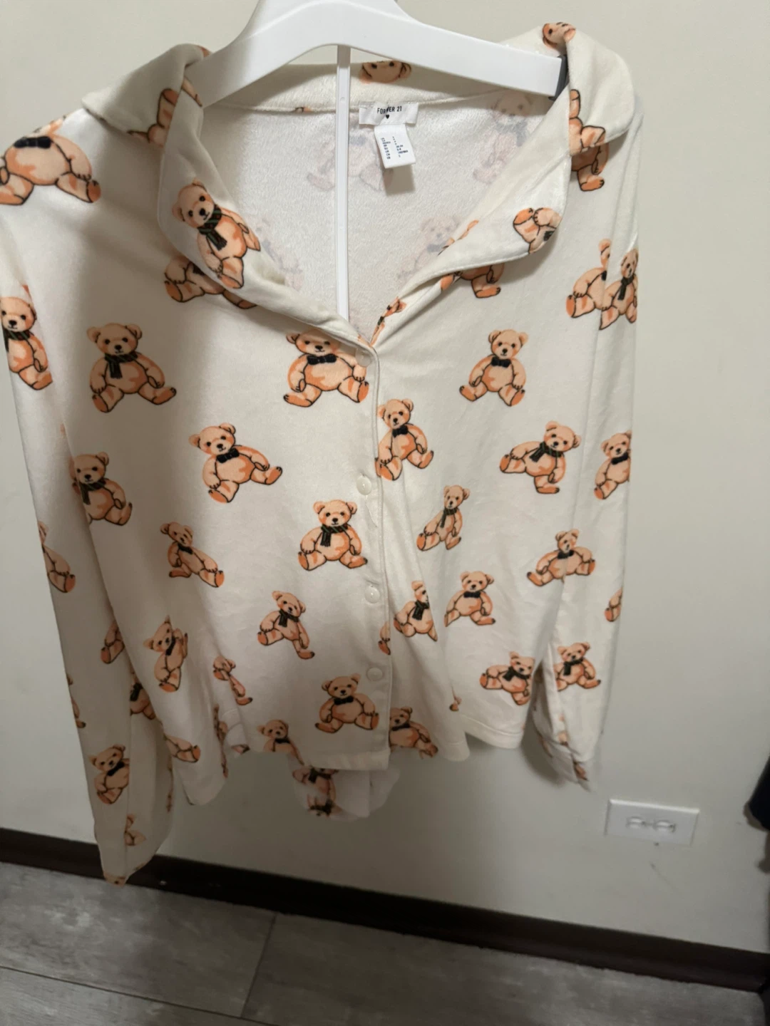 Anna-Kaci Lounge Women's Teddy Bear Print 2-Piece Pajama Set