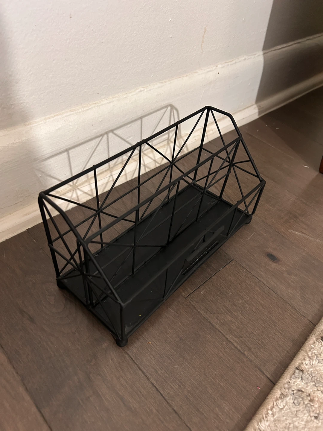 Black Metal Desk Organizer