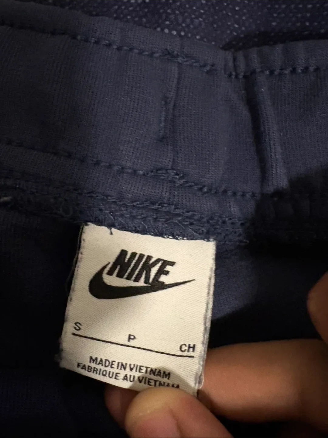 Nike navy blue tech pants  - Size Small image indicator(2)