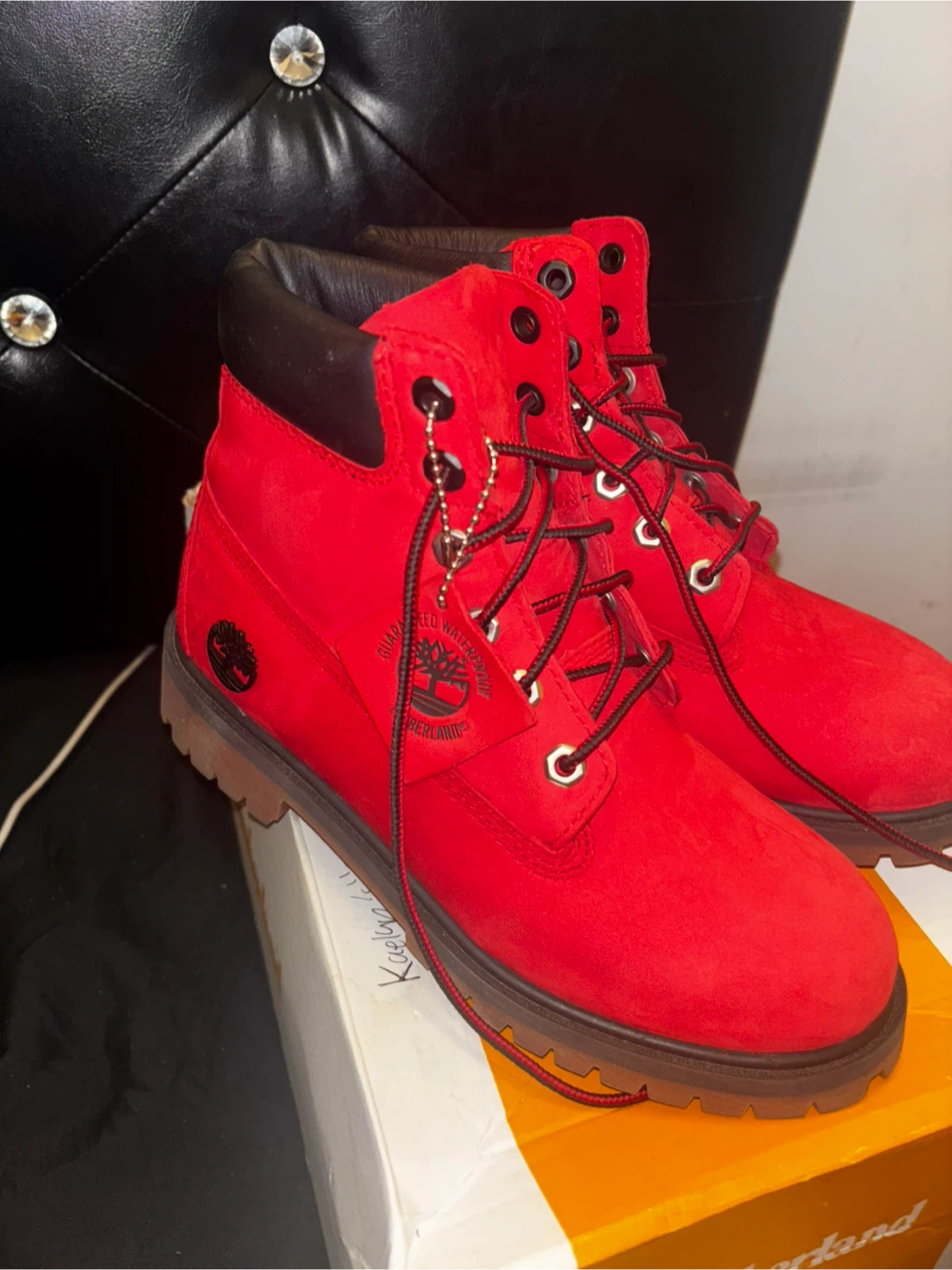 Timberland Red Boots Big kids Size US 4.5