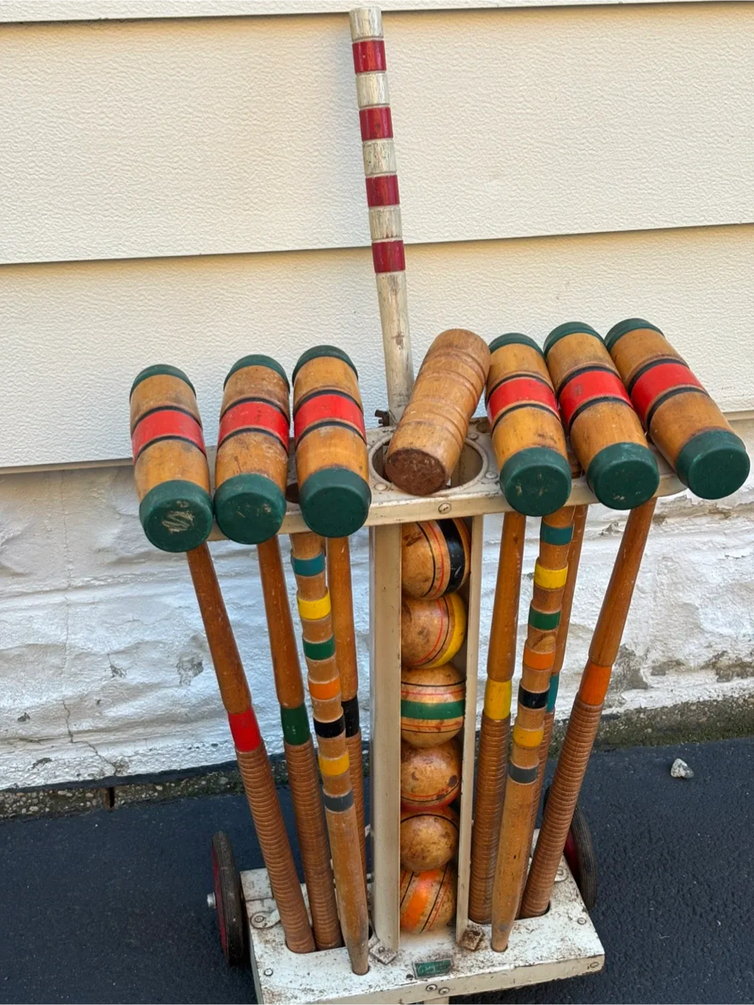 Vintage Croquet Set with Stand image indicator(4)