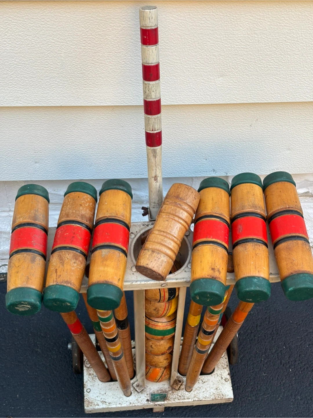 Vintage Croquet Set with Stand - photo 3