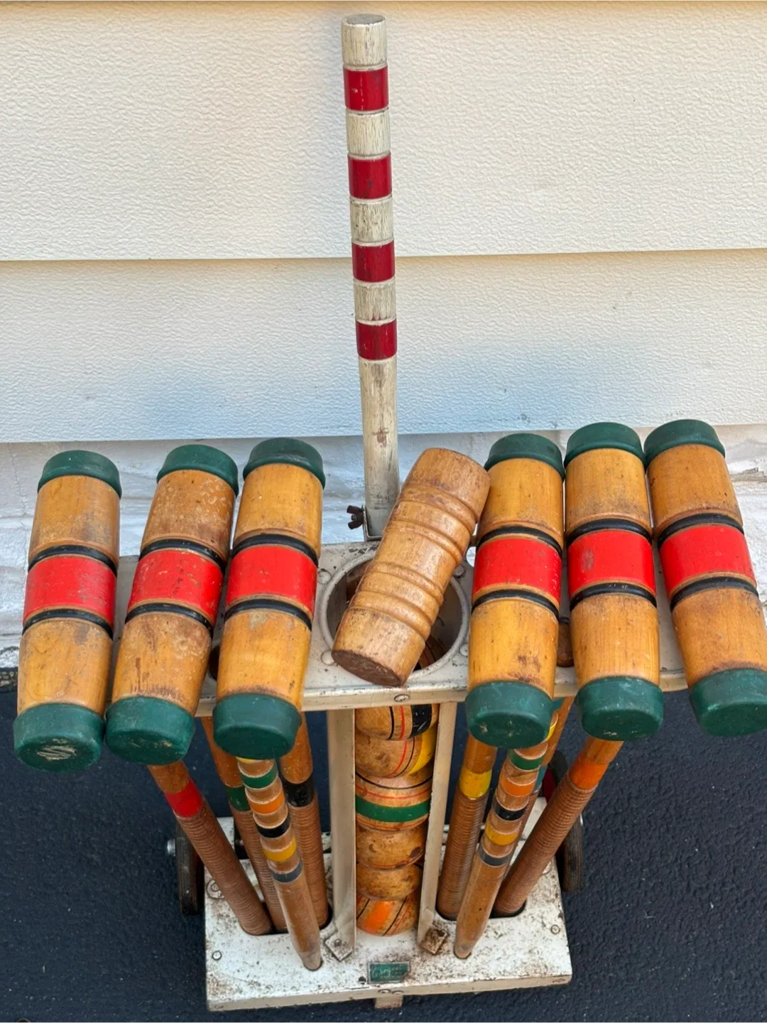 Vintage Croquet Set with Stand image indicator(3)