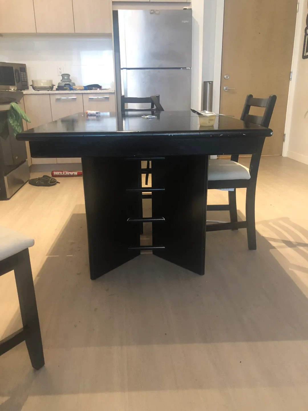 Black Dining Table with 4 Chairs thumbnail