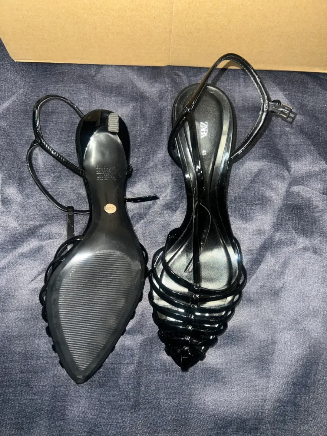 Zara Black Heels - Size 40 thumbnail