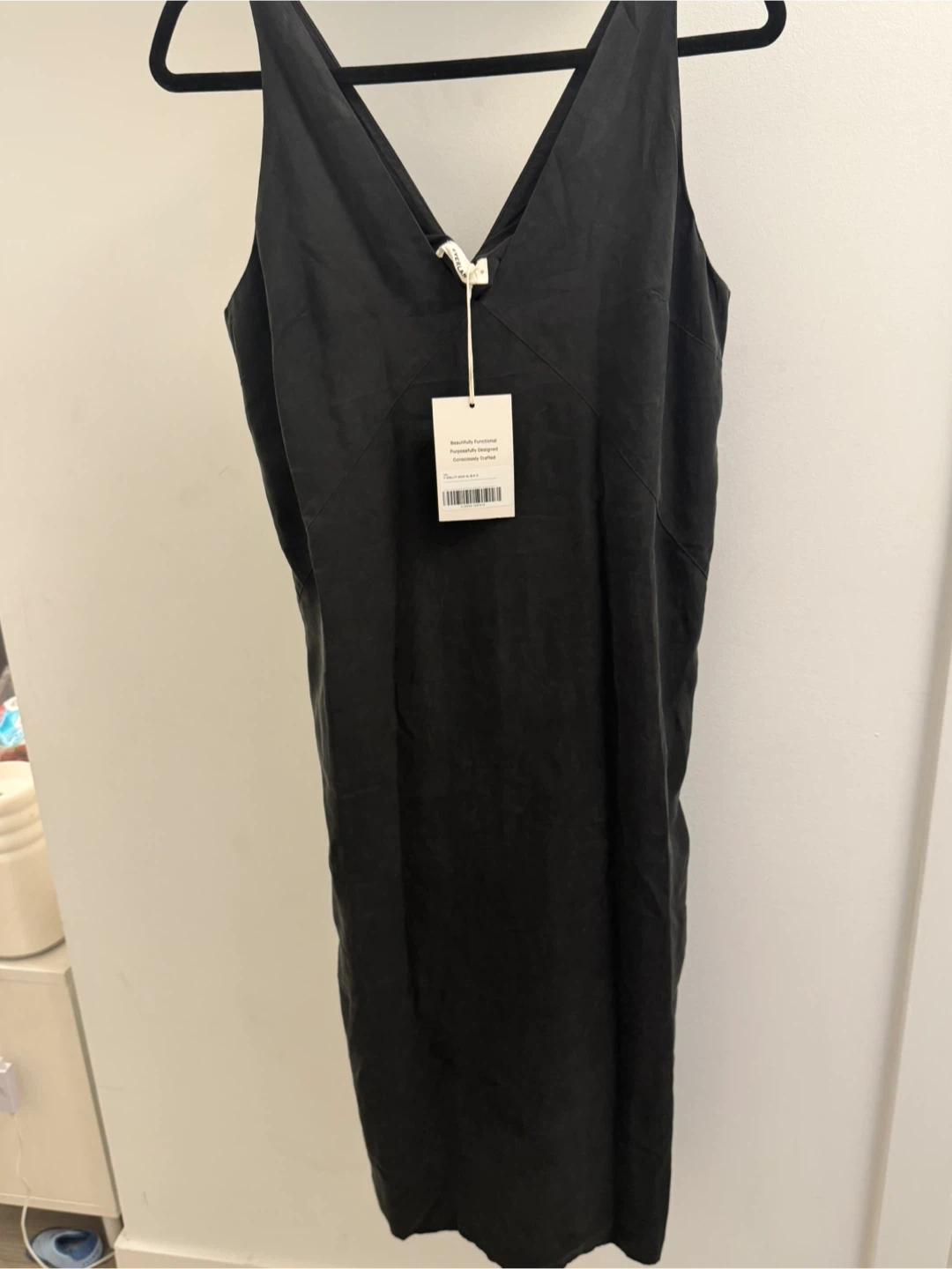 Everlane The LTT Maxi Slip Dress - Black - photo 2