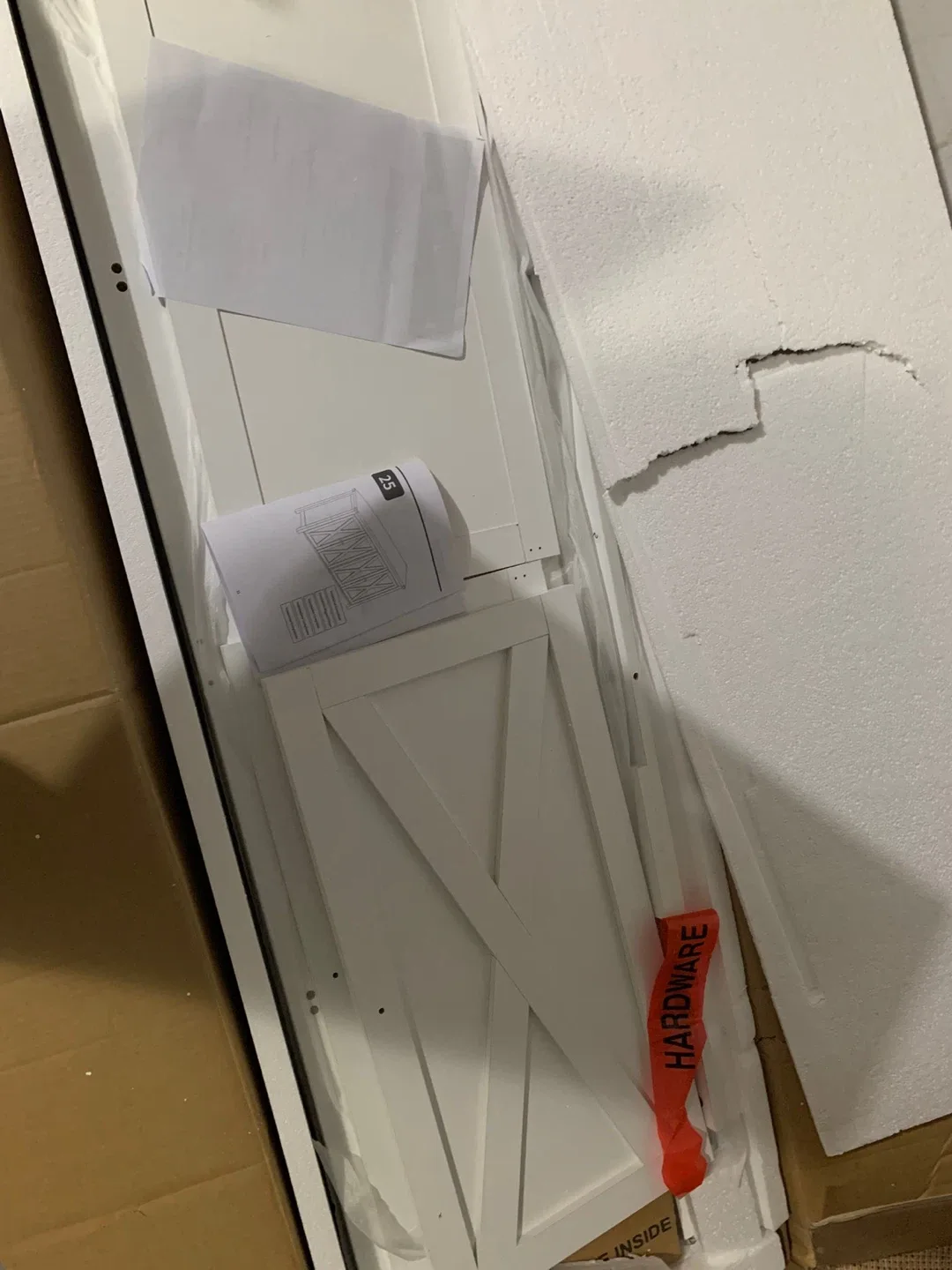 Esai 55" Wood Storage Sideboard - White/Brown image indicator(7)