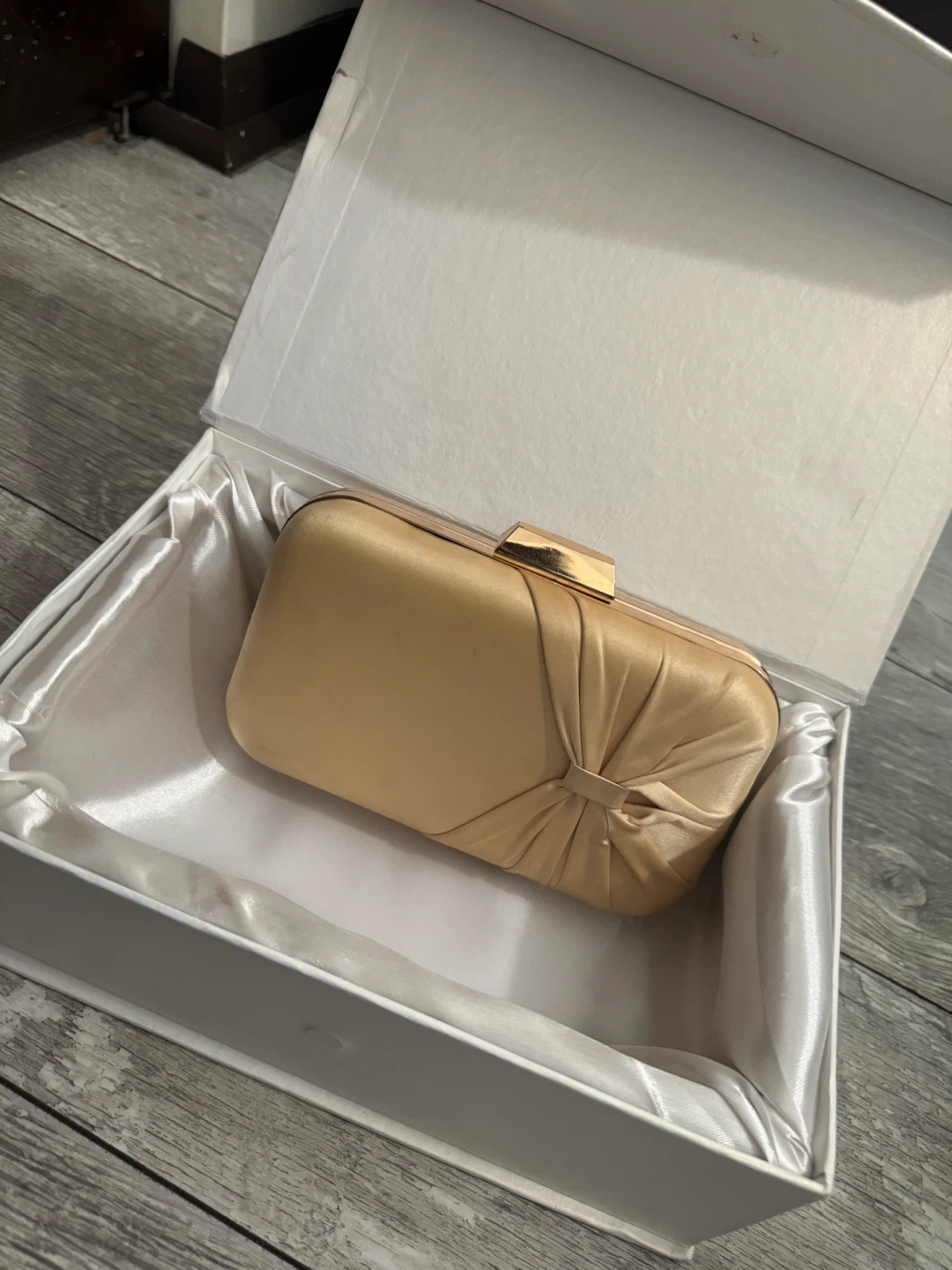 Gold Clutch with Box - photo 2