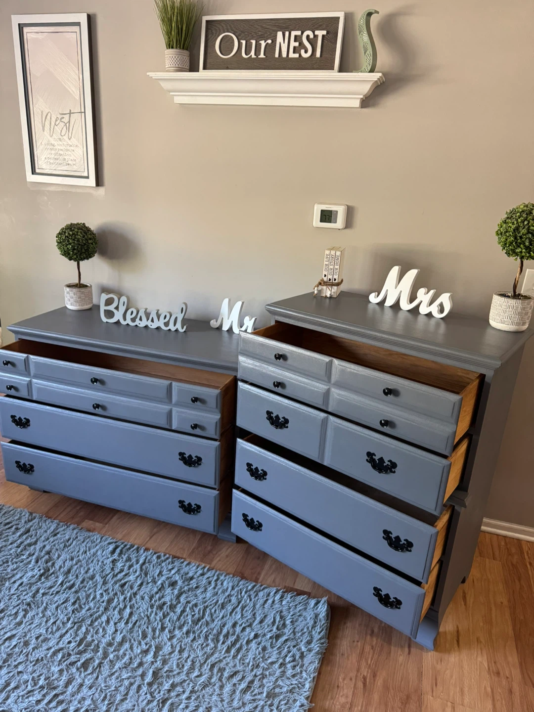 ✨🩶Beautiful solid wood dresser set of 2🩶✨ - photo 4