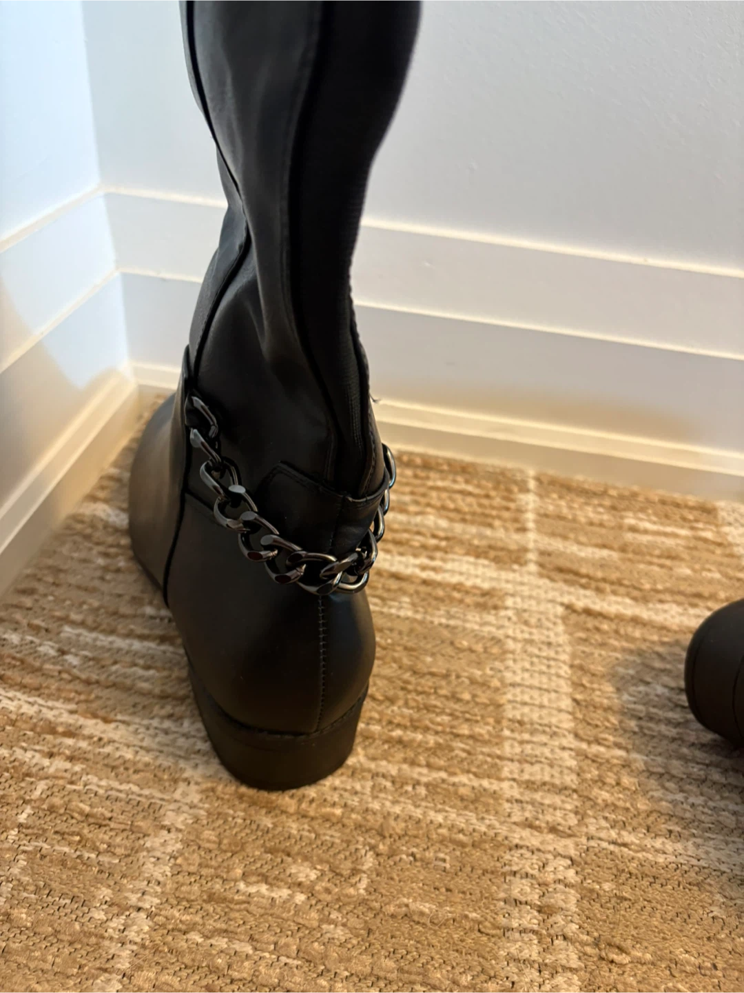 Black Over-the-Knee Boots - Size 8 - photo 3