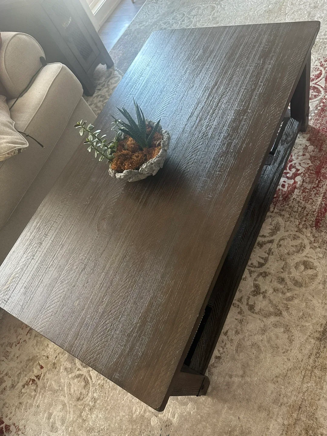 Dark Wood Coffee Table and Side Table Set image indicator(3)