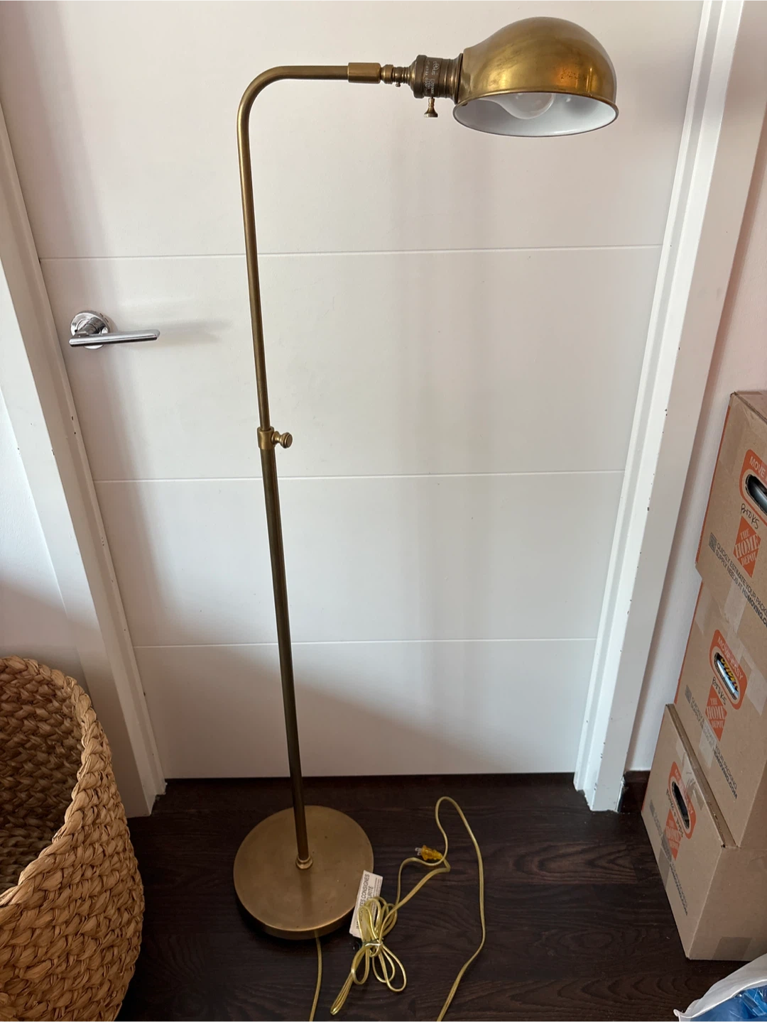 Brass Adjustable Floor Lamp - photo 2