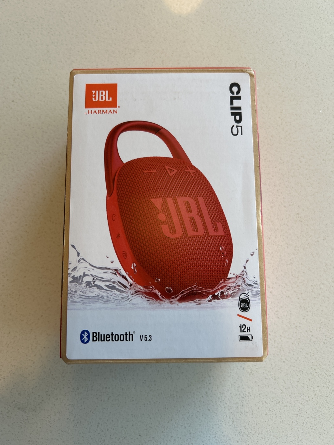 BRAND New** JBL Clip 5 Red Portable Bluetooth Speaker