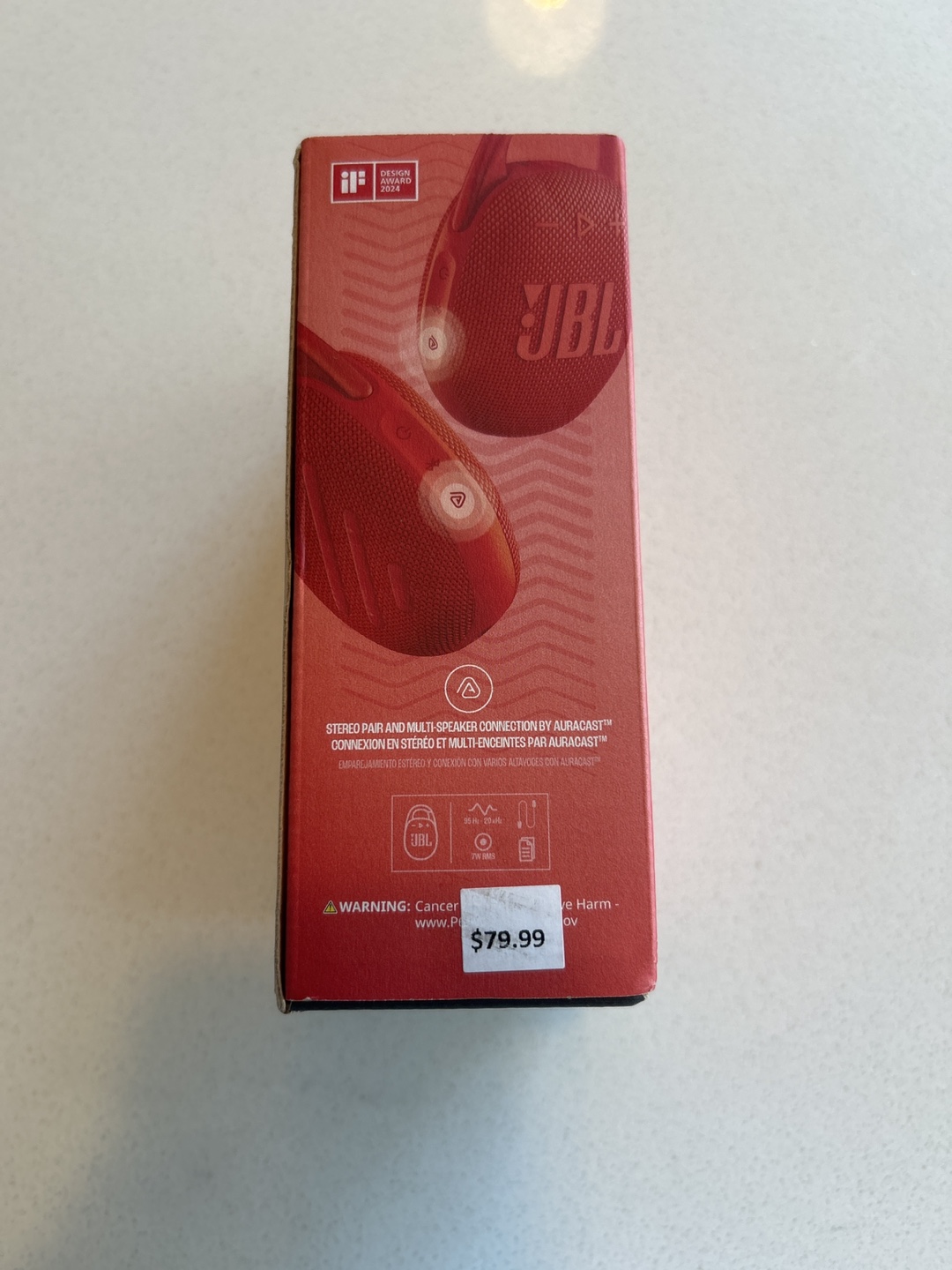 BRAND New** JBL Clip 5 Red Portable Bluetooth Speaker - photo 2