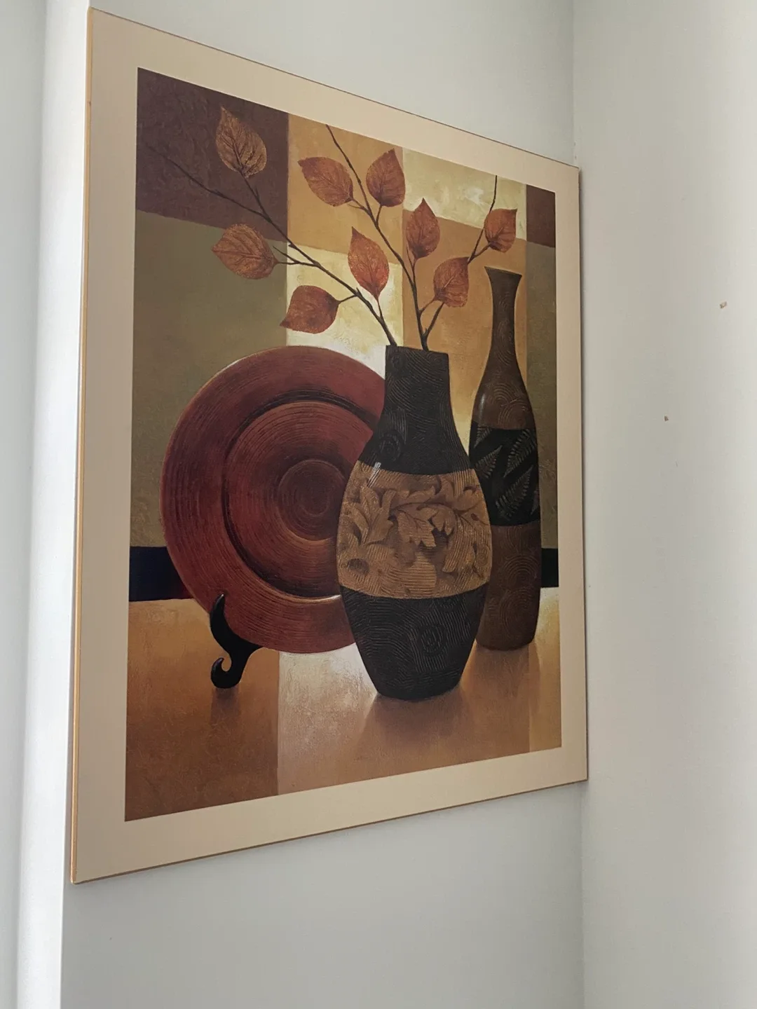 Framed Vase & Plate Art Print thumbnail