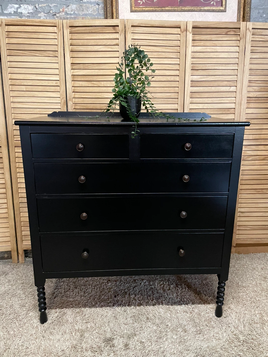 Solid wood dresser