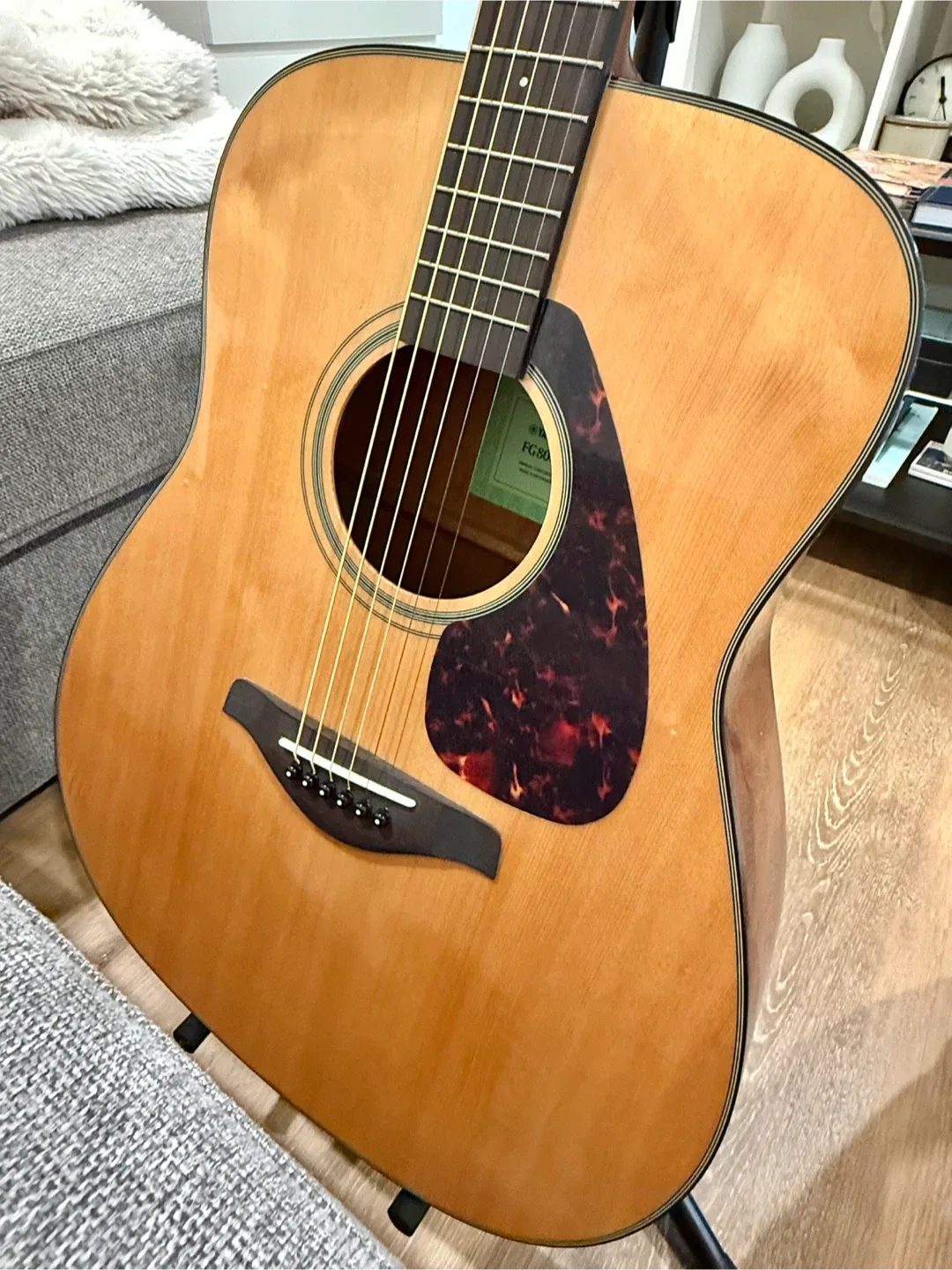 Yamaha FG800J Spruce Top Acoustic Guitar - with Stand image indicator(6)