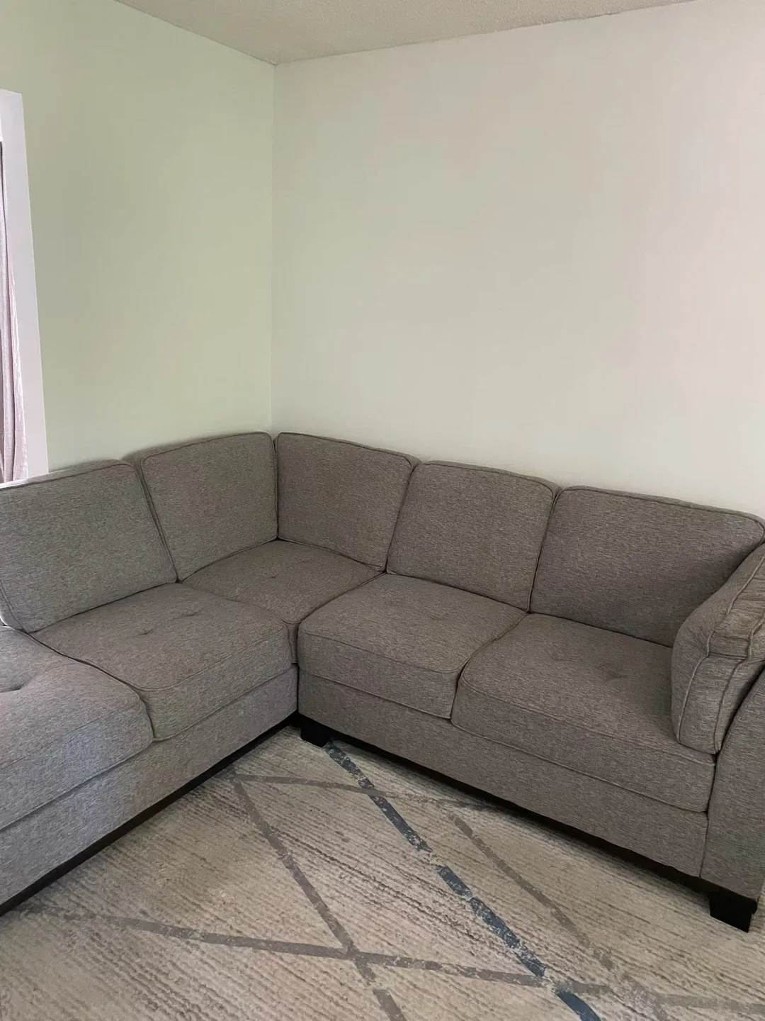 Grey Sectional Sofa lightly used image indicator(2)