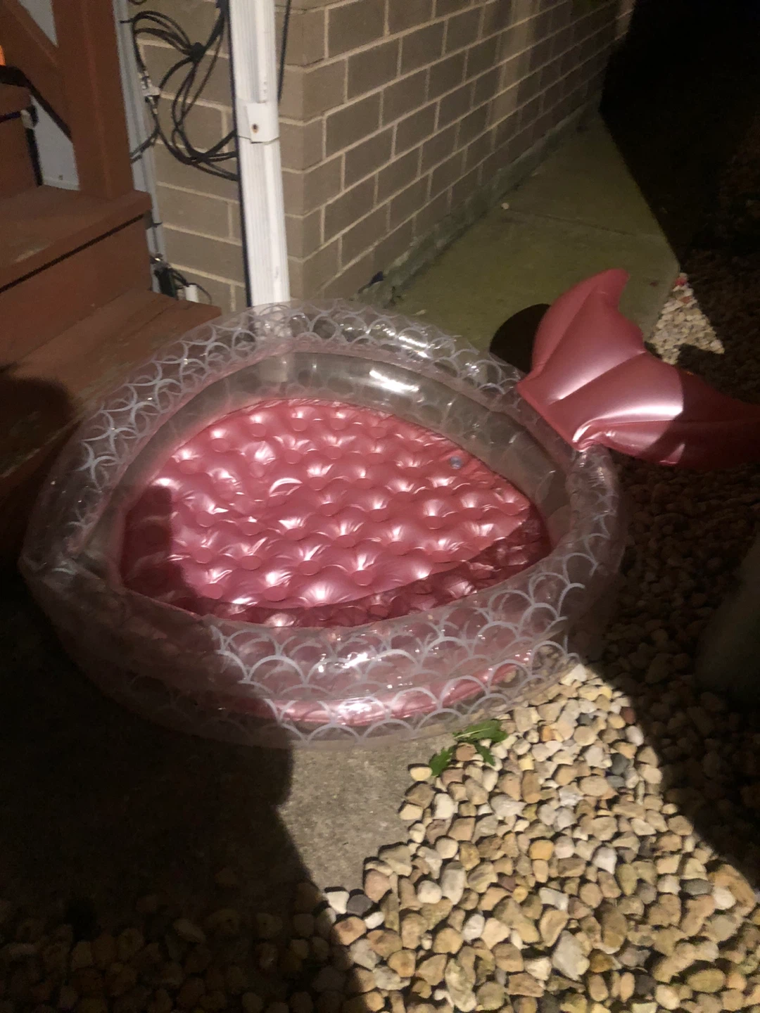 Inflatable Mermaid Kiddie Pool - Pink