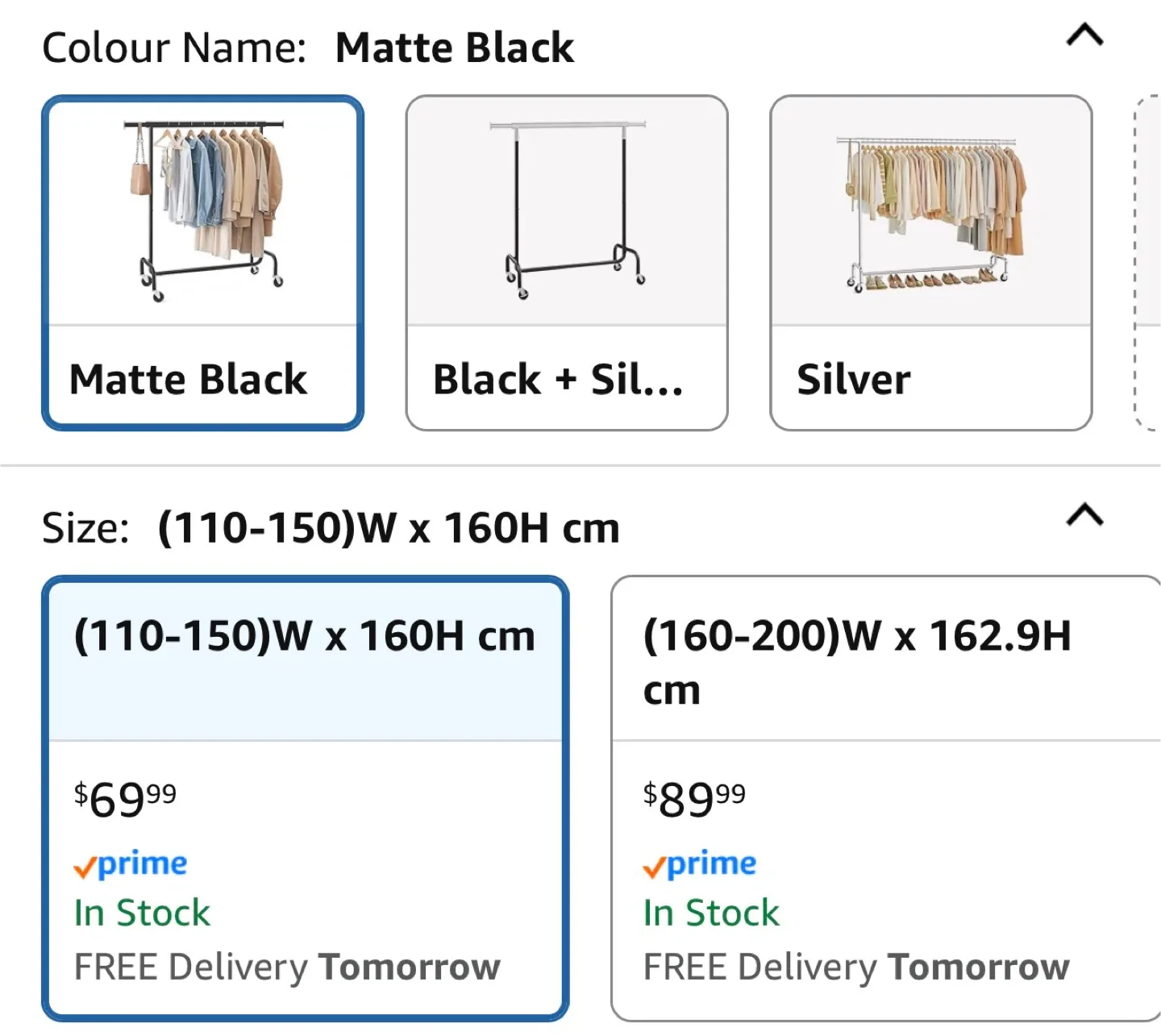 Clothing Rack with Wheels image indicator(3)