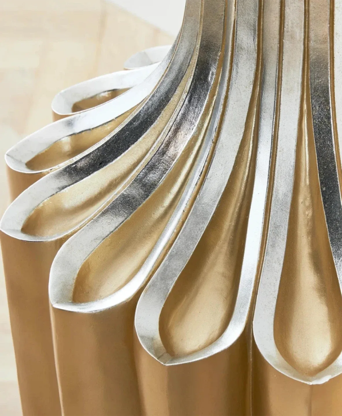 Decorative Gold and Silver Vase floor vase image indicator(3)