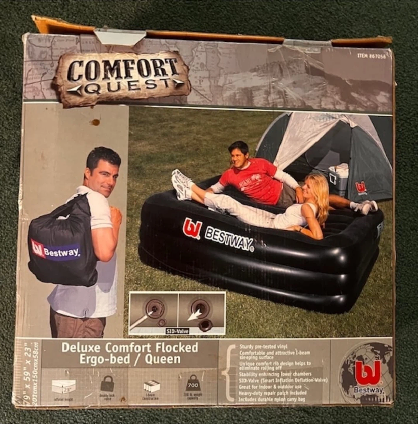 Comfort Quest Deluxe Flocked Ergo-bed / Queen - photo 2