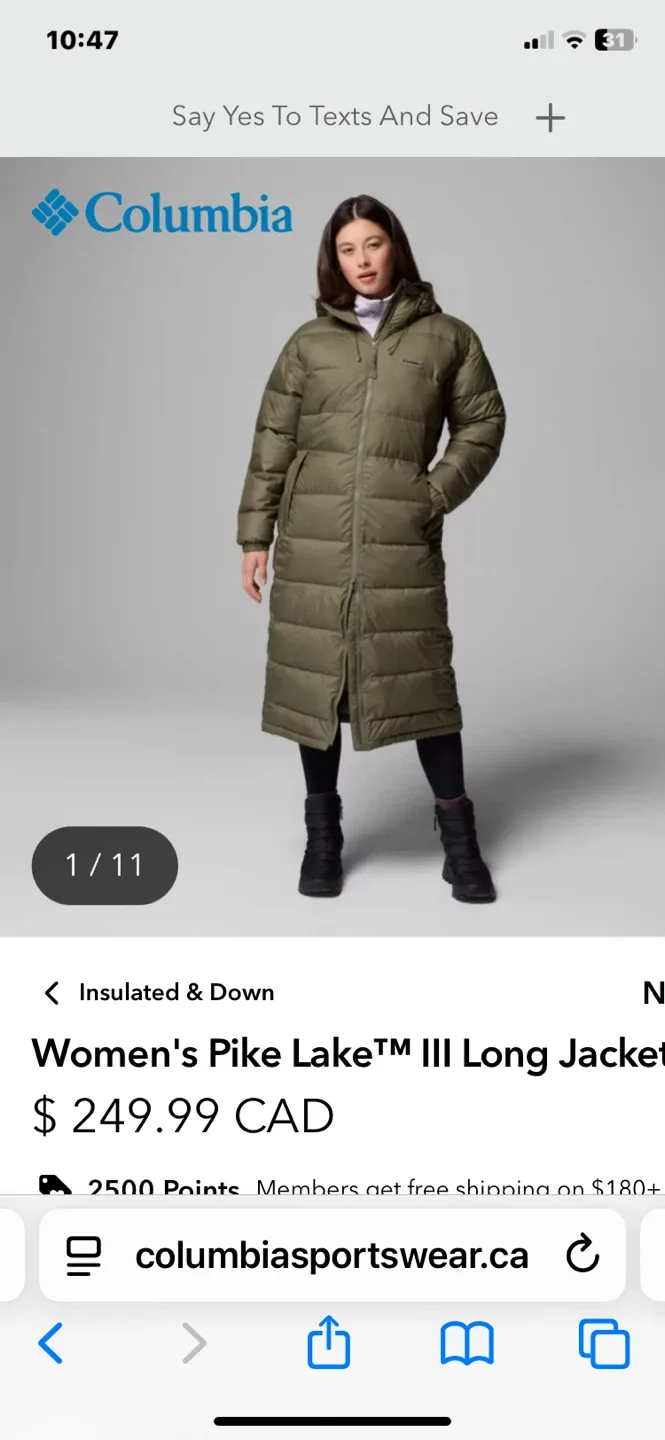 NEW Columbia Women's Pike Lake III Long Jacket, Olive Green image indicator(4)