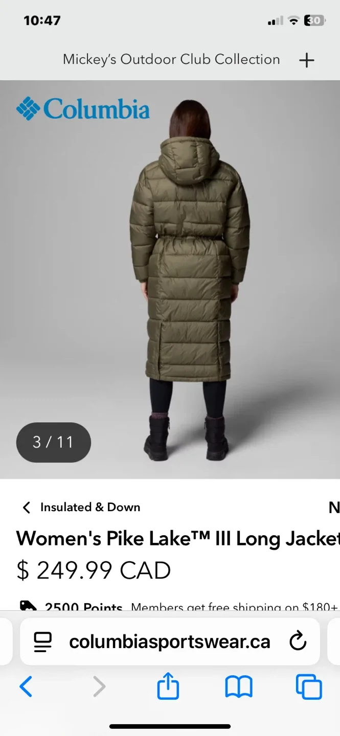 NEW Columbia Women's Pike Lake III Long Jacket, Olive Green image indicator(3)