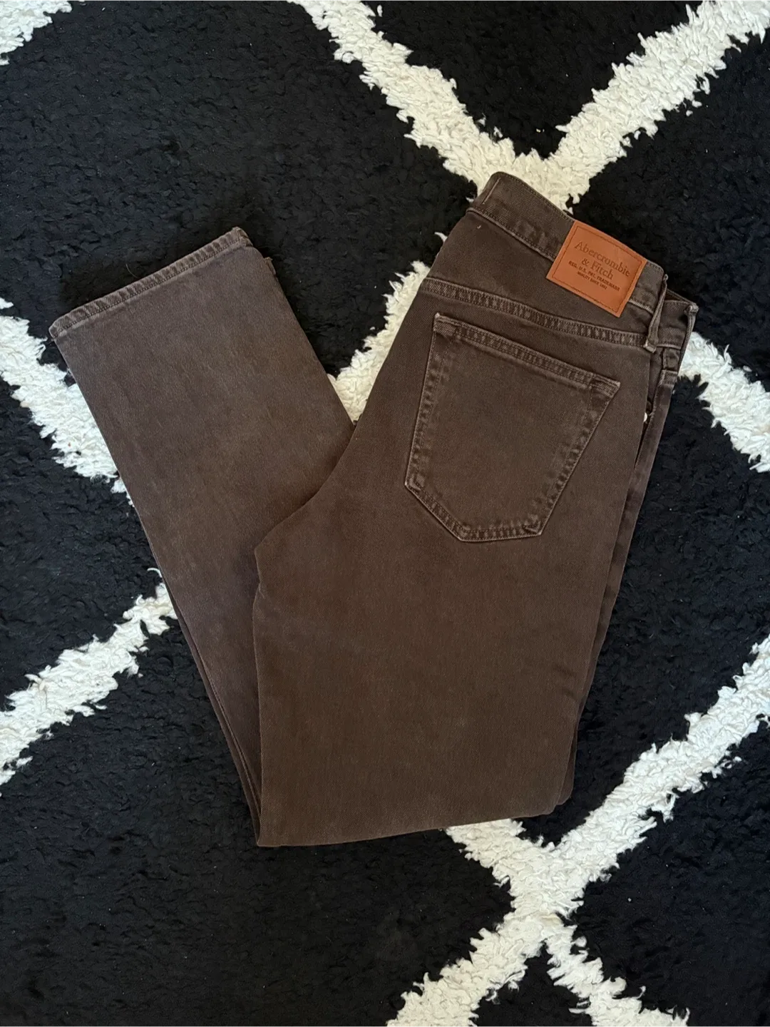 Abercrombie & Fitch Straight Jeans Brown thumbnail