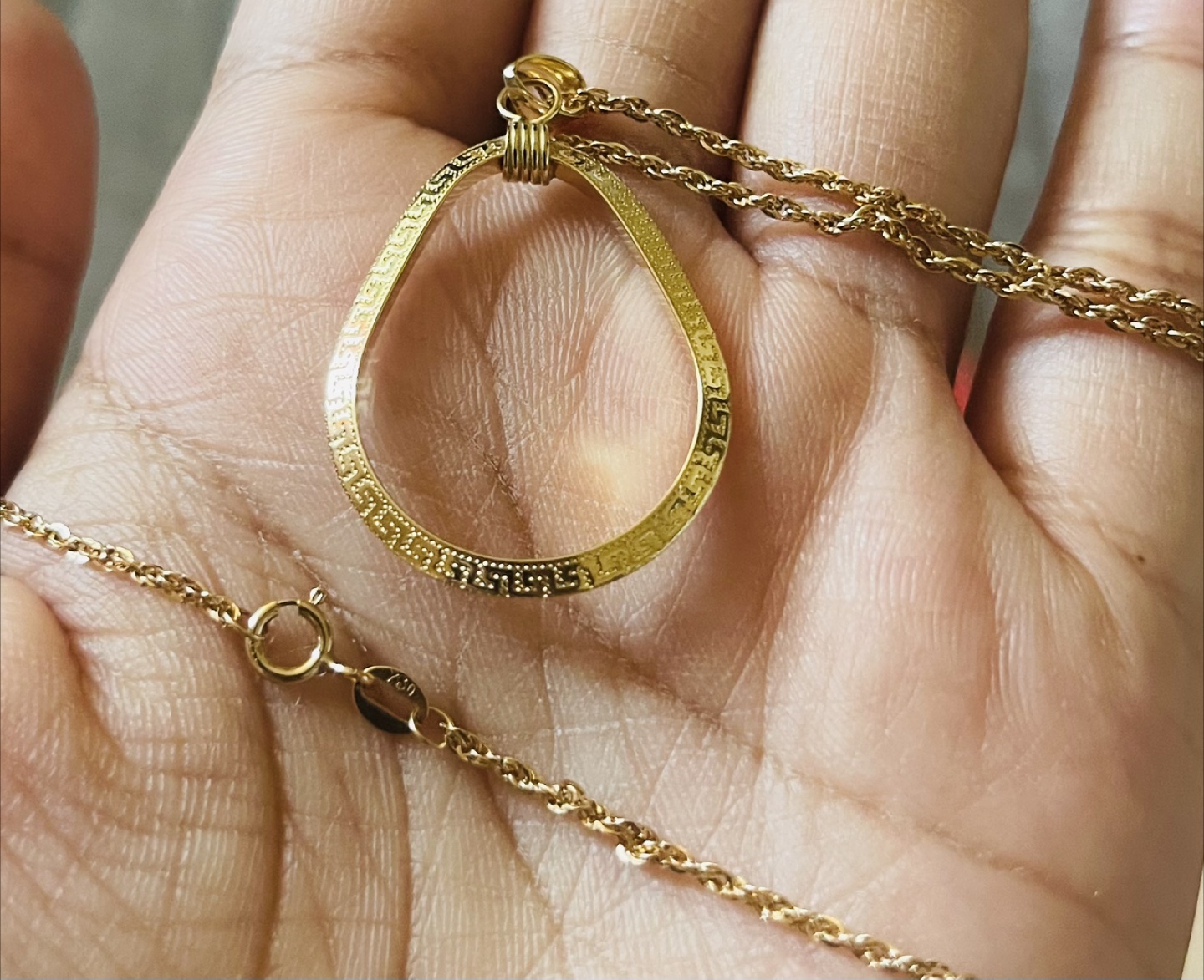 18k real gold Versace Necklace - photo 3
