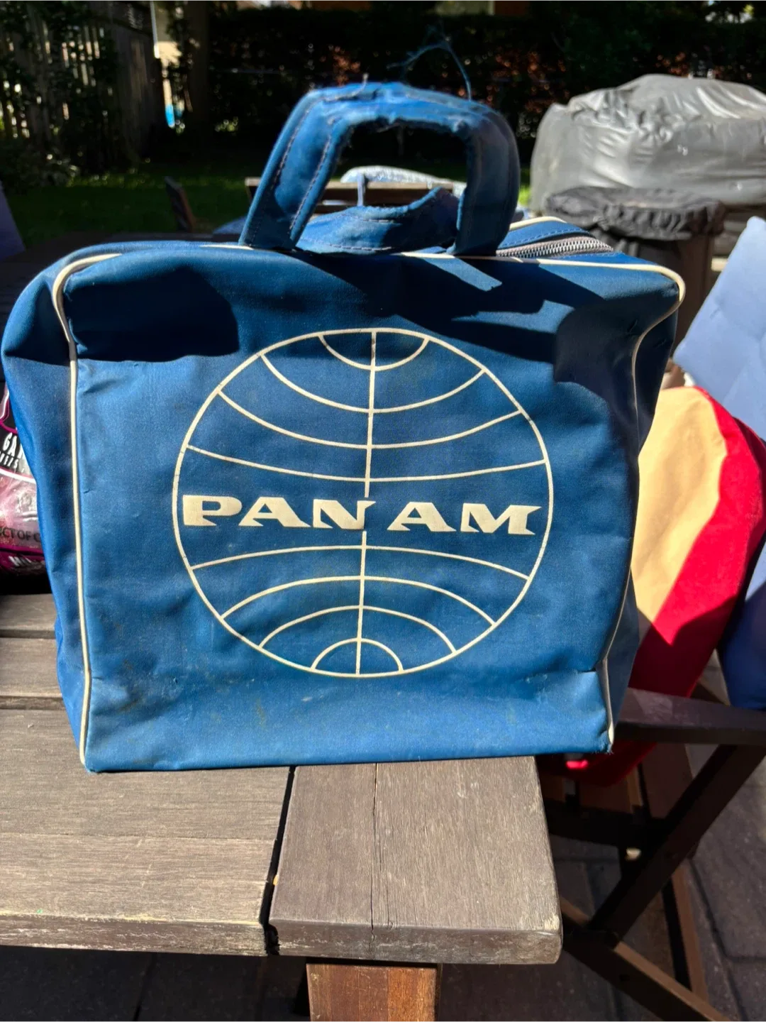 Vintage Pan Am Blue Travel Bag thumbnail