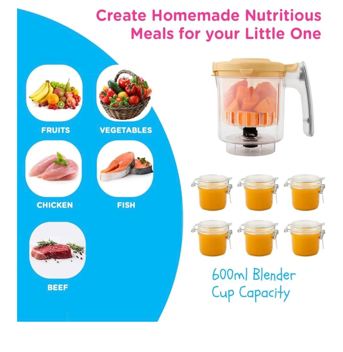 EVLA's Multifunction Baby Food Maker image indicator(5)