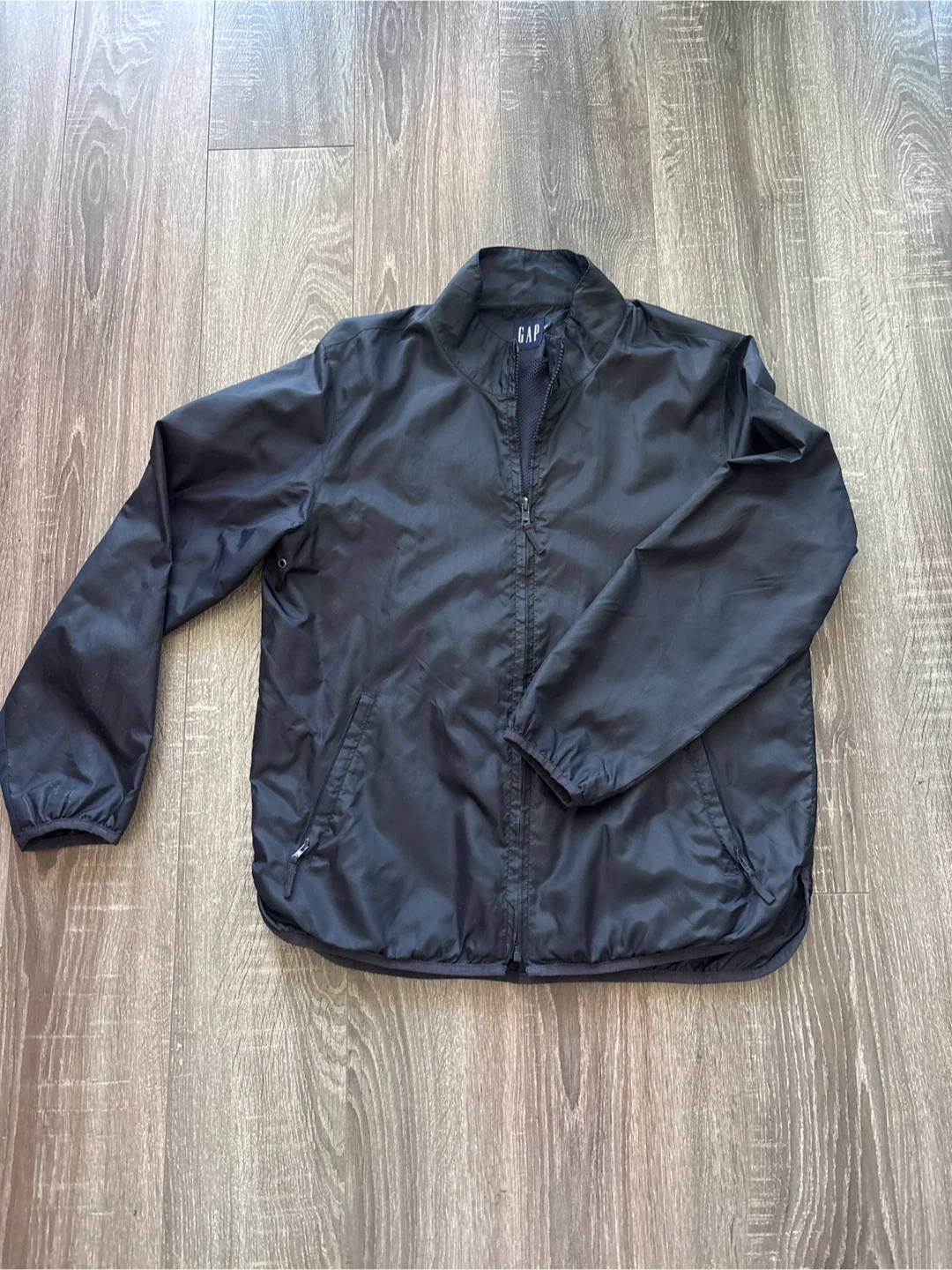 GAP Black Windbreaker Jacket - Size M