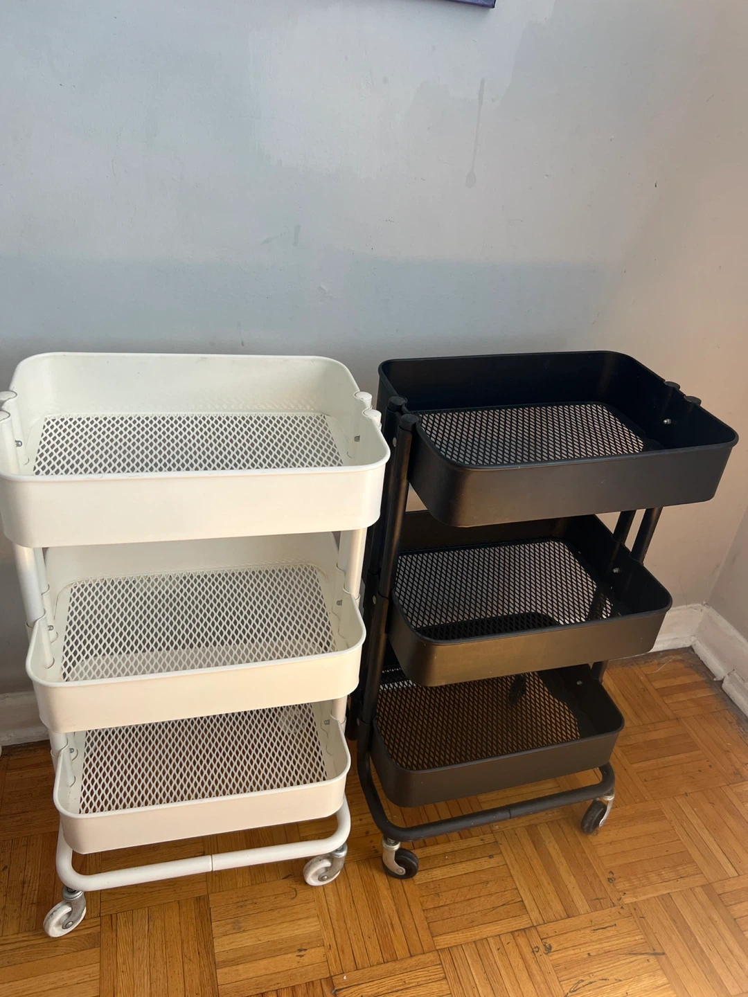 Raskog Rolling Cart - White & Black