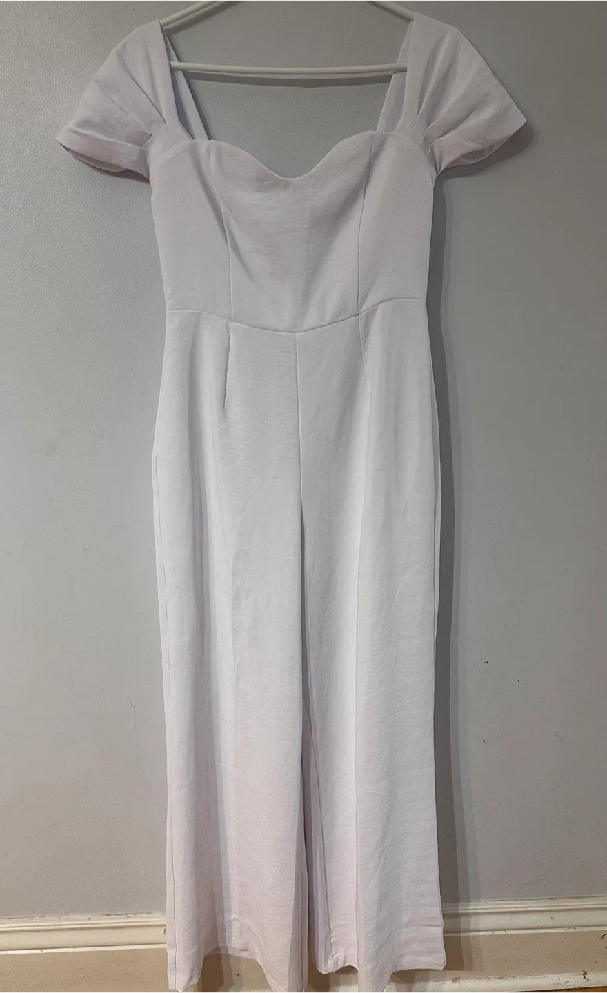 Abercrombie & Fitch White Jumpsuit - Size Medium