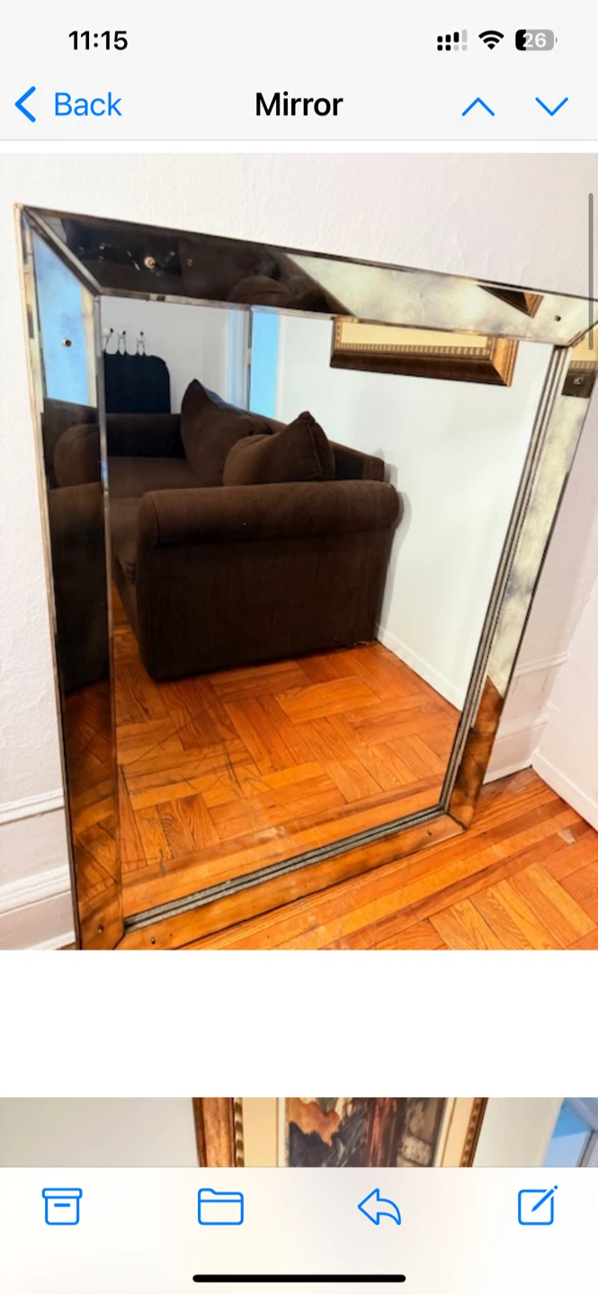 Vintage Beveled Mirror - photo 5